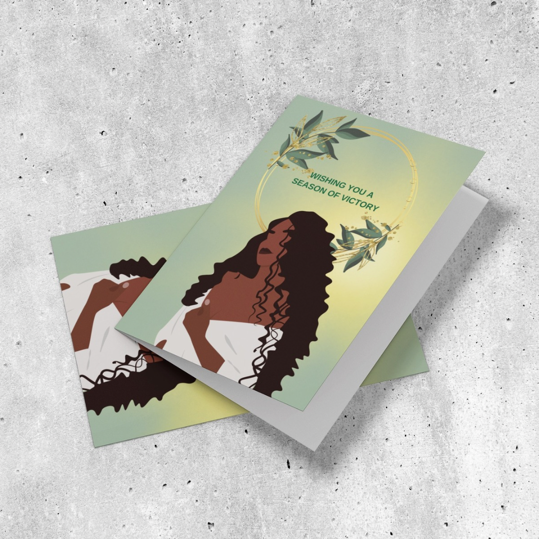 Seasonal Holiday Greeting Card - Wishing You A Season of Victory