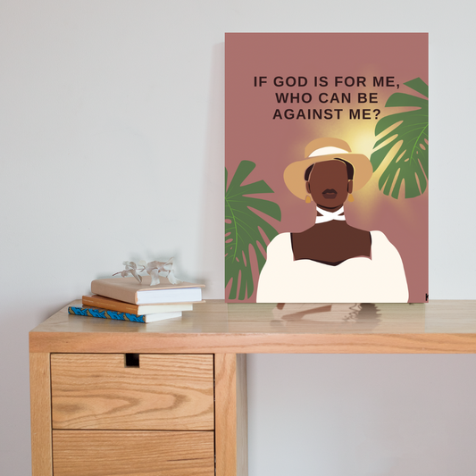 Canvas Print Wall Art - If God Is For Me