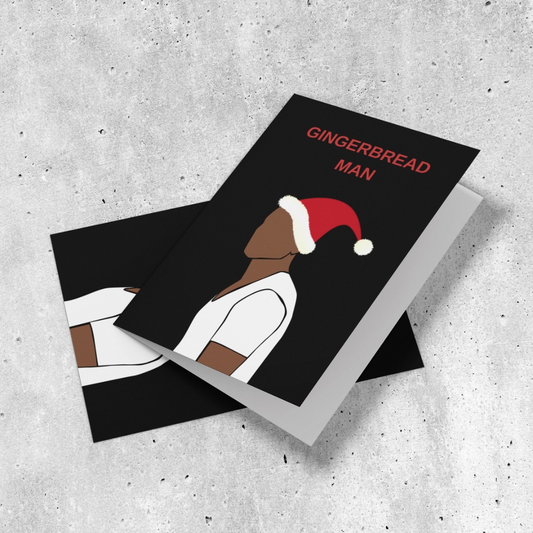 Seasonal Greeting Card - Gingerbread Man